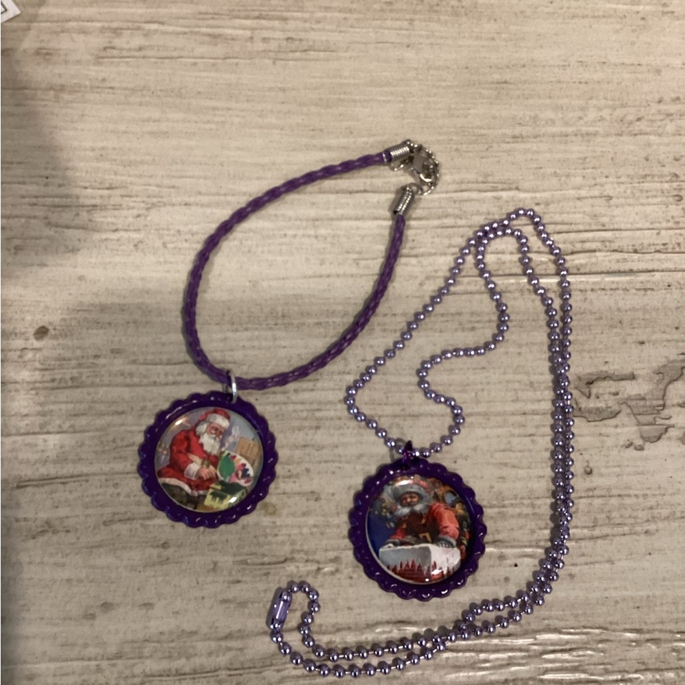 🎄Purple Santa Kids Jewelry Set